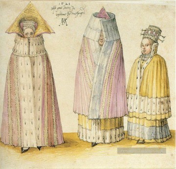 Albrecht Dürer œuvres - Trois puissantes dames de Livonie Albrecht Dürer